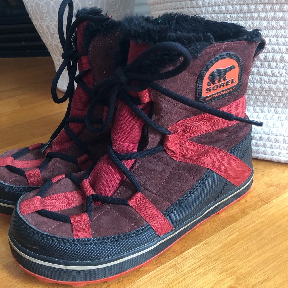 Sorel Glacy Explorer Plaid Snow Boots